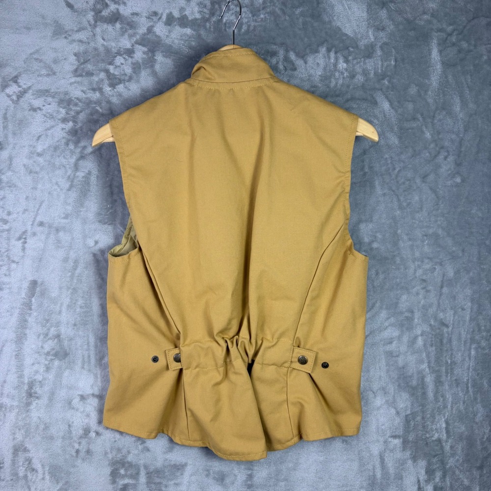 Vintage Schaefer Outfitter Vest Medium Canvas Western Workwear Tan Made In USA - Picture 2 of 7